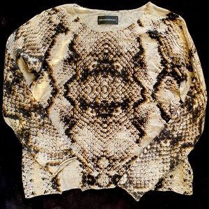 Zadig & Voltaire Cashmere Snakeskin Animal Sweater